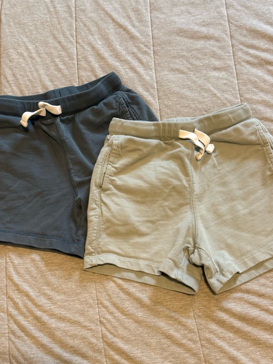 Little Co. By Lauren Conrad Other - Toddler Boy Organic Cotton Drawstring Shorts - Blue & Light Olive